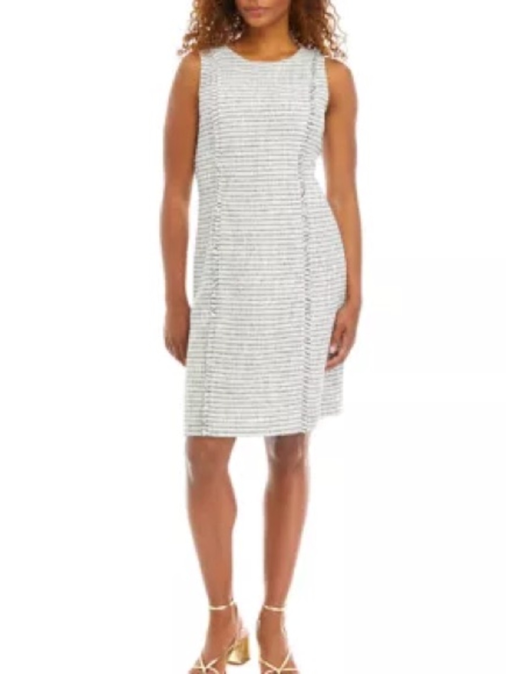 New The Limited Women’s Tweed Dress with Fringe Seams Size 12